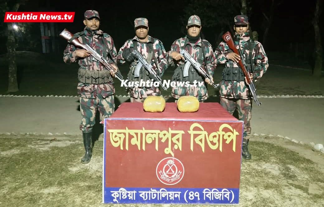 কুষ্টিয়ায় বিজিবির অভিযানে মাদক উদ্ধার